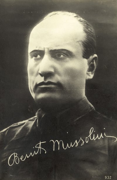 Benito Mussolini by Italian Photographer